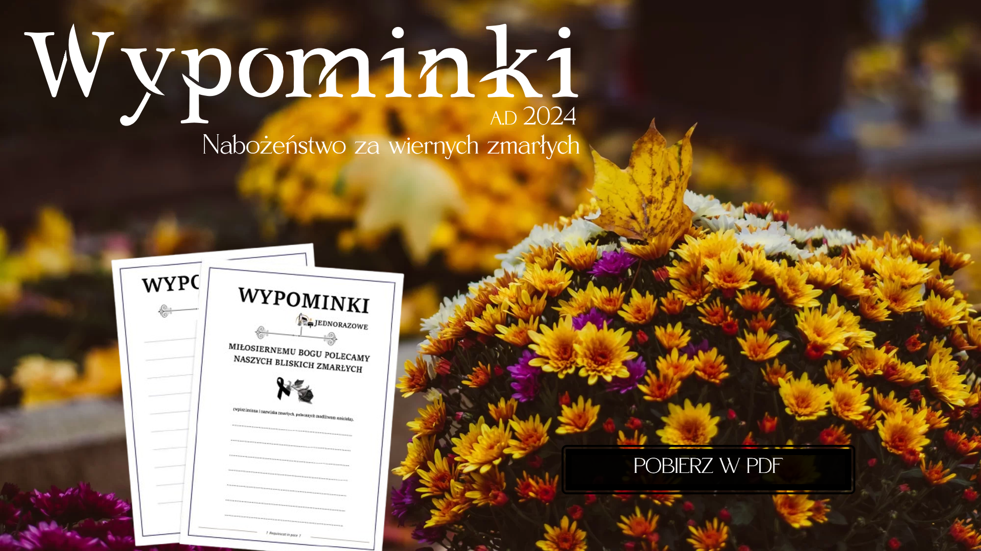 You are currently viewing Wypominki A.D 2024 – ,,Prezent dla dusz”. Wzory kart do pobrania.